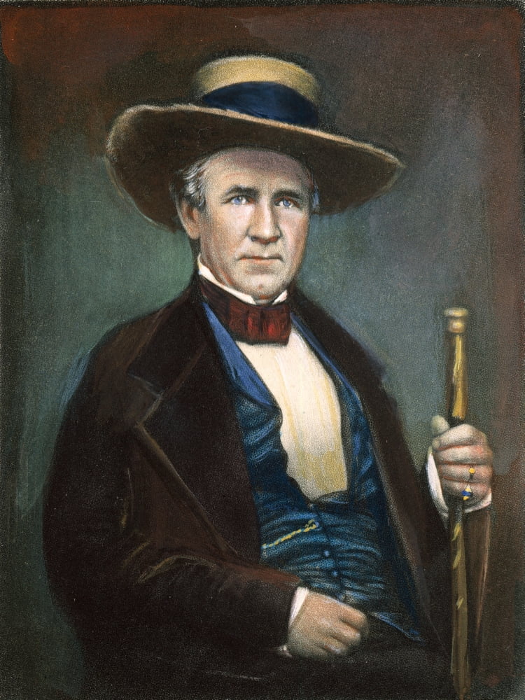 Sam Houston (1793-1863) Noil After A Photograph Poster Print by Granger