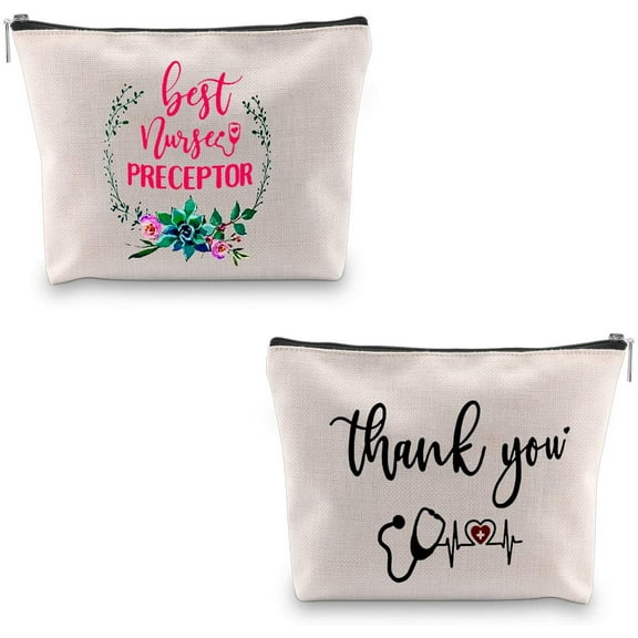 Nurse Gift Best Nurse Preceptor Funny Nurse’s Day Present Reality Birthday Cosmetic Bag Gift