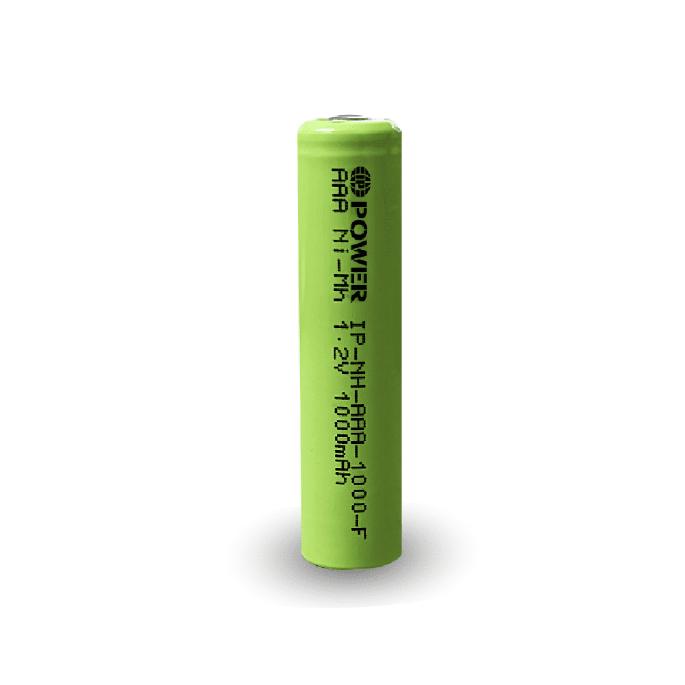 IP POWER NiMh Nickel Metal Hydride AAA 1.2V 1000mAh Rechargeable Flat Top Battery (No Tabs) - 200 Pack