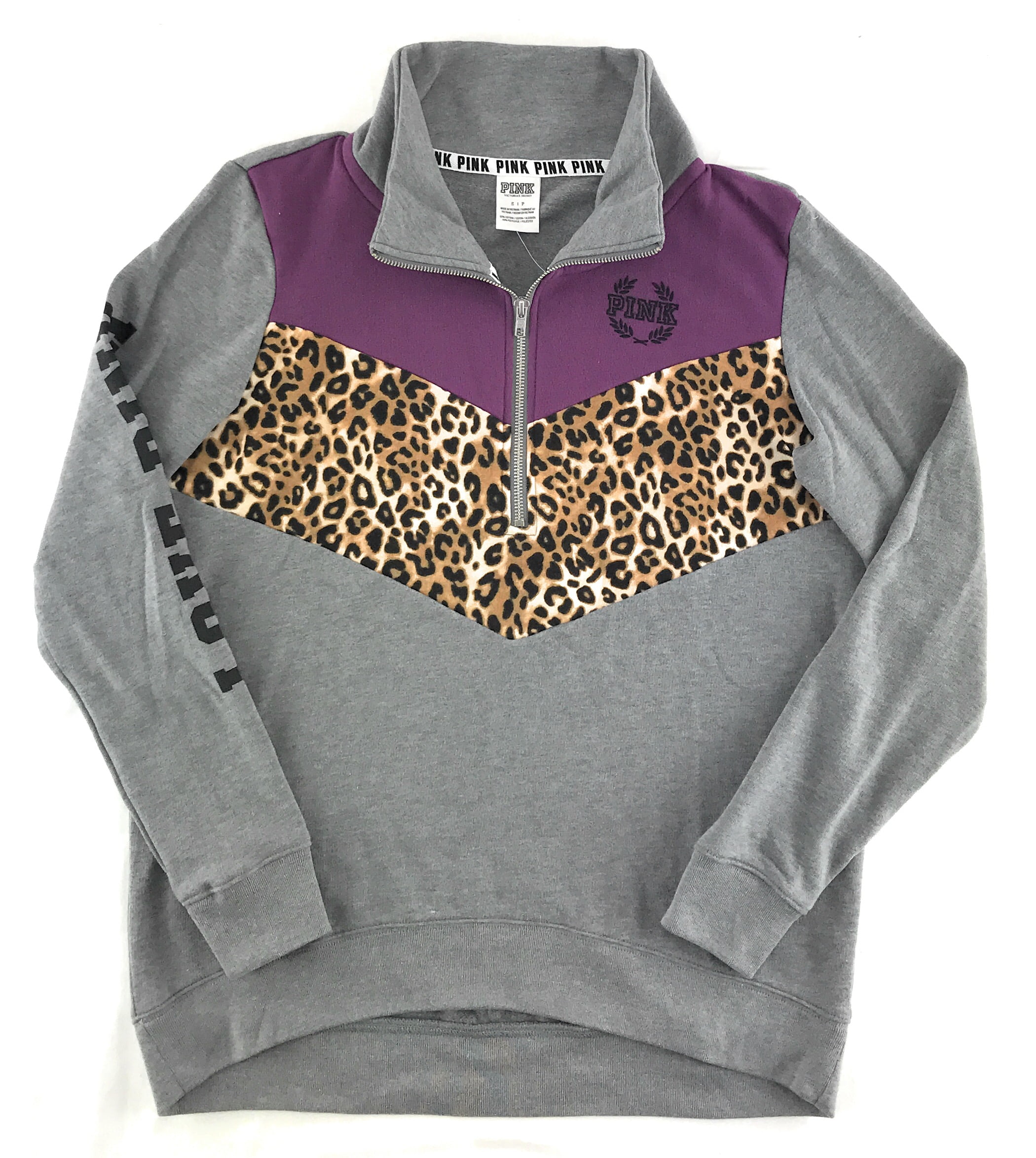 victoria's secret pink half zip pullover