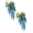 Blue*Two, variant on 1 Pcs 20" Silk Wisteria Artificial Flowers, Fake Wisteria Floral Hanging Plant Garland, for Home Decor, Party, Floor Vase, Balcony, Wedding Arrangement Decoration