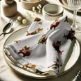 thumbnail image 3 of Vargottam White KidsDesign Cotton Muslin Napkins - Set of 12, 20-Inch, Luxurious Soft Cloth Napkins for Dining & Events, Absorbent, Washable & Tableware, 3 of 7