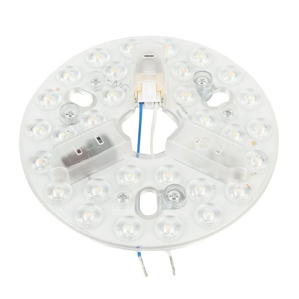 Kit De Actualización De Luz De Ventilador De Techo LED, Panel De Repuesto De Luz De Ventilador De Techo LED Redondo Regulable De 3 Colores De 15w Para Ventiladores De Techo