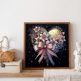 thumbnail image 4 of Pintura de diamante 5D DIY taladro redondo completo flor amor kit decoración del hogar arte 40x40 cm, 4 of 9