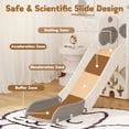 thumbnail image 7 of 10-in-1 Toddler Slide Playset for 1-3 Years Old, Indoor Outdoor Playground Equipment with Golf Set, Basketball Hoop, Climbing Frame, Drawing Board, Steering Wheel, 7 of 7