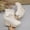 Beige, variant on Women Platform Wedge Ankle Boots Side Zipper Buckle Strap Round Toe Slip on Casual Short Booties Plus Size Khaki 5.5(36)