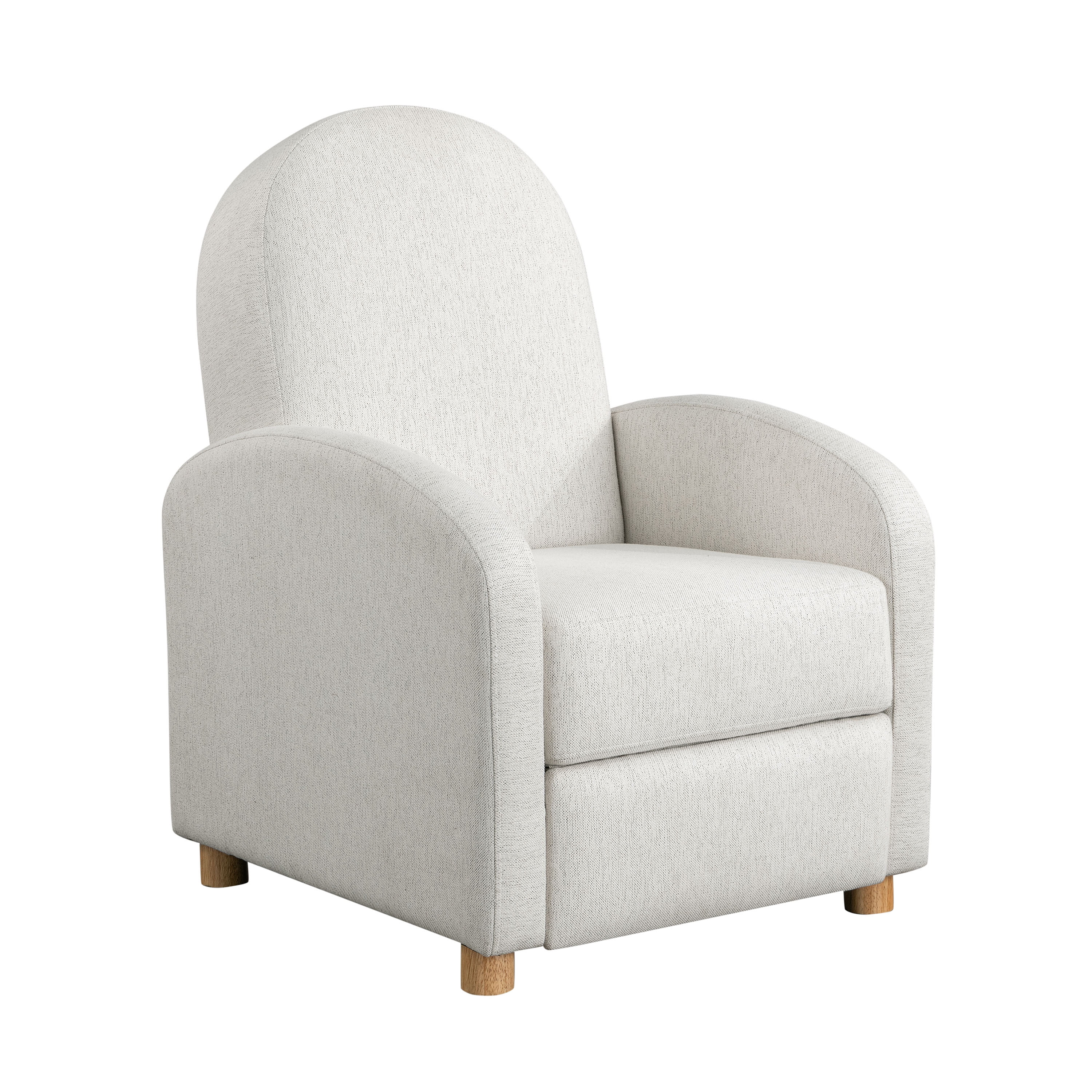 Relax-A-Lounger Lansing Modern Pushback Recliner, Cream Fabric