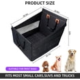 thumbnail image 6 of Large Dog Car Seat,PU Leather Back Seat Extender for Dogs,Waterproof Dog Seat Cover for Backseat, Pet Bed for Car Hammock, 6 of 12