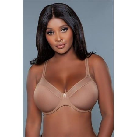 

BeWicked 2215-CIN-42H Kristy Full Coverage Bra Cinnamon - Size 42H