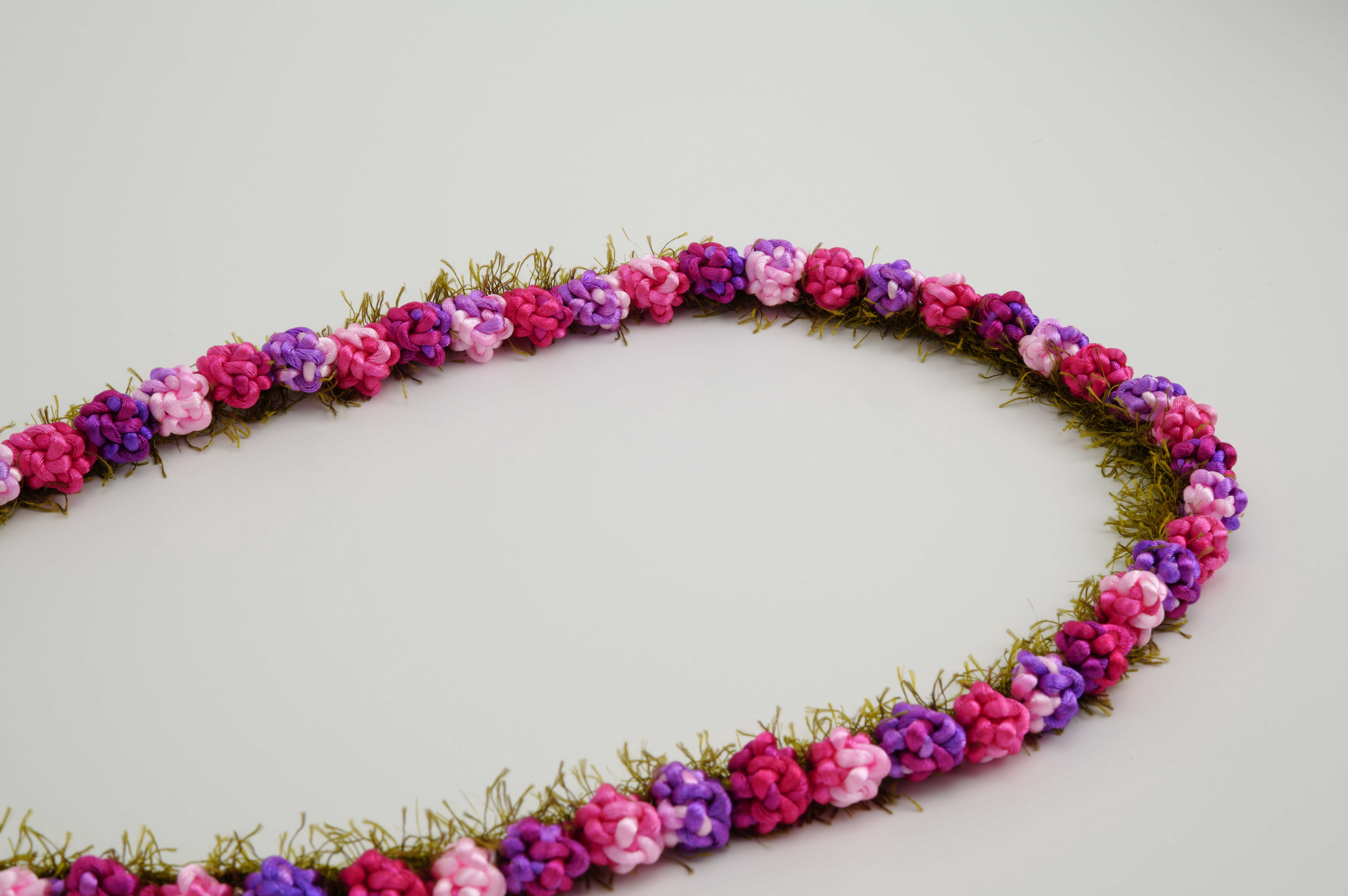Funcraft Purple Crochet Lei, 1 Each