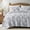 Grey, variant on Exclusivo Mezcla 100% Cotton Quilts Queen Size Blue, Soft Breathable Bedspread Gauze Boho Pattern Coverlet Lightweight Queen Quilt Bedding Set for All Seasons( 1 Quilt and 2 Pillow Shams)