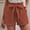 Orange, variant on Finelylove Womens Shorts With Pockets Jean Shorts Women Shorts High Waist Rise Solid Orange S