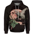 thumbnail image 3 of Sudaderas con estampado de mariposas simples y de moda para hombres Sudadera de moda Ropa para hombres Deportes de ocio Novedades en sudaderas con capucha, 3 of 5