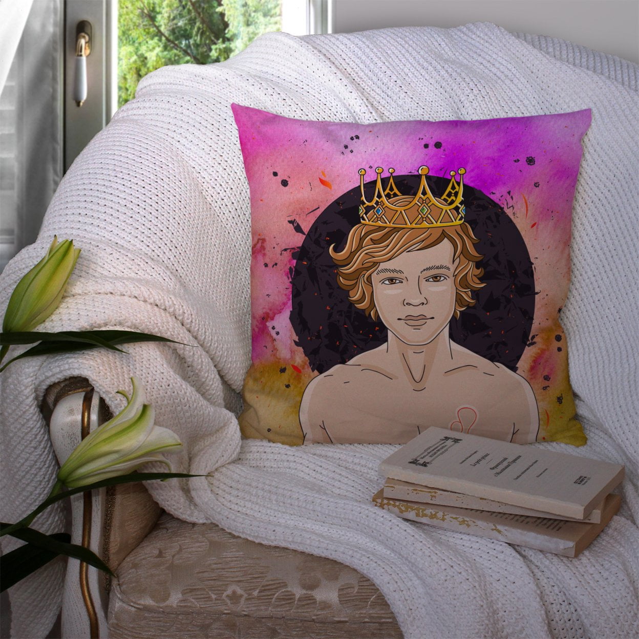 Zodiac Sign Fabric Decorative Pillow