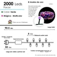 thumbnail image 2 of Serie Navideña 2000 Led Luz Multicolor 90mts Cable Verde 8 F, 2 of 4