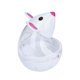 thumbnail image 4 of Juguete dispensador de golosinas para gatos, juguete para golosinas para gatos, vaso con forma de ratón, bolas de comida pequeñas para gatos Blanco, 4 of 9