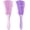 Light Pink, Light Purple, variant on 2 Pieces Detangling Brush for Afro America/African Hair Textured 3a to 4c Kinky Wavy/Curly/Coily/Wet/Dry/Oil/Thick/Long Hair, Knots Detangler Easy to Clean (Black, Green)