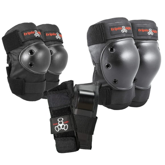 Juego de almohadillas protectoras Triple Eight Saver Series, color negro medio