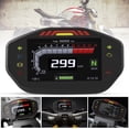 thumbnail image 4 of Velocímetro Digital, Velocímetro Led Lcd Pantalla De 6 Segmentos Nivel De Combustible Universal Para Modificación De Motocicleta Para Todas Las Motocicletas De 2/4 Cilindros OTVIAP Motorcycle Dashboard, 4 of 8