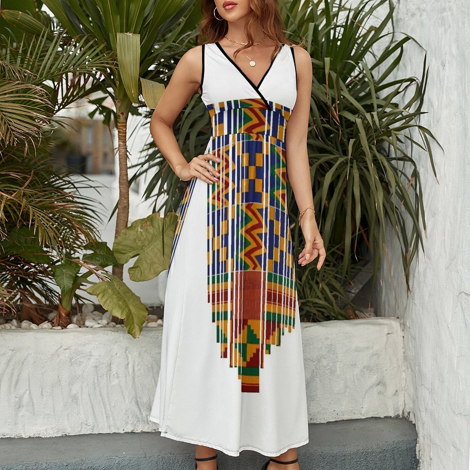 Kente Design African Print African Clothing Dress Fashion Boho Beach Long Dresses Female Party Printed Maxi Dress - Walmart.com Kente Design African Print African Clothing Dress Fashion Boho Beach Long Dresses Female Party Printed Maxi Dress - Walmart.com