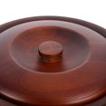 thumbnail image 4 of Miangastore Dark Brown Synthetic Material Wooden Bowl Set for Home Use Safe Anti-Scald Design 7 Inch, 4 of 8