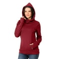 thumbnail image 6 of ZTTD Women's Maternity Long Sleeve Hooded Breastfeeding Hoodie Sweatshirts Breast Feeding Blouse with Pocket, Sizes S-3XL, 6 of 8