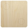 thumbnail image 1 of Two 2 Dice Die Wood Shape Unfinished Piece Cutout Craft DIY Projects - 6.25 Inch Size - 1/8 Inch Thick, 1 of 7