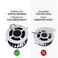 thumbnail image 4 of 17 Blades Internal Cooling Fan for PS5 Consoles - Black Replacement G12L12MS1AH-56J14, 4 of 5