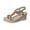 Khaki, variant on Womens Sandals Comfortable Fashion Women Casual Round Head Comfy Sandals Beach Casual Shoes Yellow