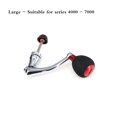 thumbnail image 1 of Aluminum Alloy Fishing Reel Handle Knob Fishing Tackle Accessories Spinning Reel Foldable Rocker Be applicable 99% Reel ,Rigid Aluminum Skeletal Frame, 1 of 7