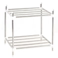 thumbnail image 1 of Estantes de cocina de acero inoxidable de 2 capas, estantes de baño, estantes de almacenamiento elevados y engrosados, 1 of 14
