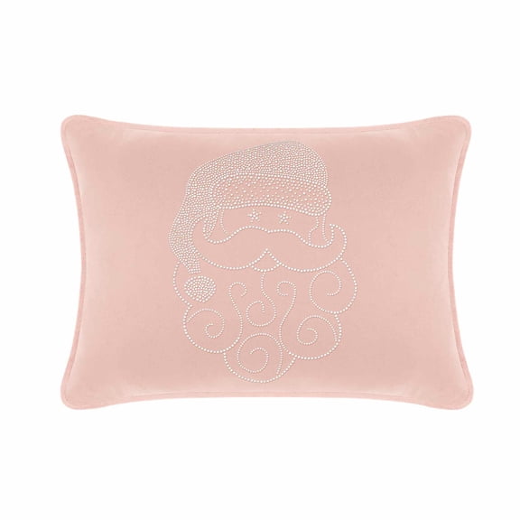 Santa Pillow - 14x20 - Blush Velvet