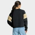 thumbnail image 2 of Women's Fanatics Black New Orleans Saints Oversized Hometown Toss Sweep Mock Neck Pullover, 2 of 5