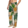 thumbnail image 2 of Fotbe Men'S Pineapples Palm Leavesclassic Pajama Pants With Elastic Waist And Drawstring Pockets，Pajama Pants Mens Lounge Pants Super Soft, 2 of 9