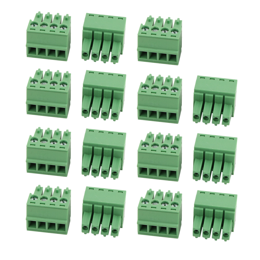 Aexit 10-Pack Terminal Block Strips – 4P Screw Connectors For Electrical Projects - View #3