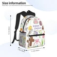 thumbnail image 4 of Fotbe Happy Easter1 Lightweight Casual Laptop Backpack for Men and Women, Daily use Waterproof backpack, Backpack for College, 4 of 8