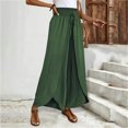 thumbnail image 4 of RFQWOVSR Women's High Waist Wide Leg Linen Pants with Side Split Flowy Boho Summer Casual Trousers S, 4 of 4