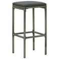 thumbnail image 5 of vidaXL 5 Piece Garden Bar Set with Cushions Poly Rattan Grey, 5 of 5
