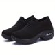 thumbnail image 1 of Zapatillas De Deporte De Punto Transpirables Para Mujer, Cómodos Zapatos Bajos Sin Cordones, Zapatos Con Colchón De Aire Para Mujer, 1 of 4