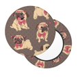 thumbnail image 2 of Fuzoiu Cut Pug Print Bar Stool Cushions, Super Breathable Round Bar Stool Covers,Seat Cushion Round- One Cushion Only-13 inch, 2 of 7