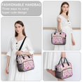 thumbnail image 6 of Butterfly and Pastel Pink Pattern Insulated Leakproof Lunch Box for Women, Large Lunch Bag for Tween Teen Adult, Loncheras Para Mujer for Work Beach Travel Picnic Camping, 6 of 6