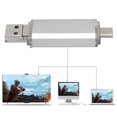 thumbnail image 4 of U Disk USB3.0 Flash Disk Plug-in U Disk Tres en uno U Disk Lector de tarjetas portátil Dispositivo dplug-in tres tarjetas almacenamiento U Disk 3-en 1 Aleación de aluminio HighSpeed Silver USB3.0 Flas LHCER NONE, 4 of 5