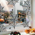 thumbnail image 5 of Halloween Glass Sticker Spider Web Electrostatic Adhesive Removable Window Film for Indoor Outdoor Halloween Decorations, 5 of 6