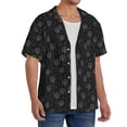 thumbnail image 4 of Fotbe Flying Dandelion print Short Sleeve Button Down Shirts for Men Casual Summer Beach Wrinkle Free Shirt-XX-Large, 4 of 7