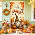 thumbnail image 5 of Large Fall Door Cover Decorations Fall Door Banner for Front Door Realistic Sunflower Maple Leaves Pumpkin Door Hanging Sign Autumn Harvest Backdrop Background for Thanksgiving Holiday Party Supplies, 5 of 6