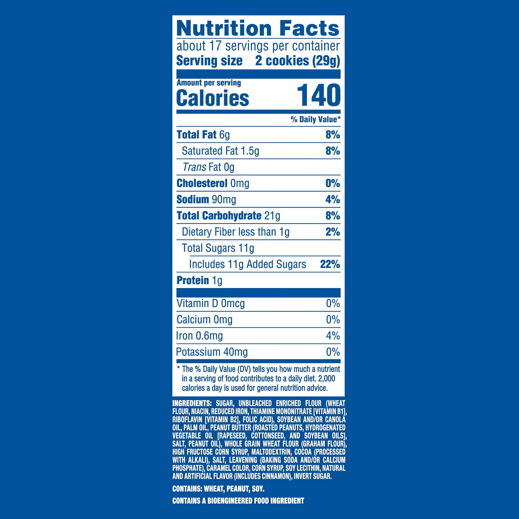 OREO Chocolate Peanut Butter Pie Sandwich Cookies, Family Size, 17 oz