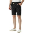 thumbnail image 5 of INSPIRE CHIC Men's Shorts Drawstring Waist Fish Pattern Beach Summer Board Shorts 34 Black, 5 of 7