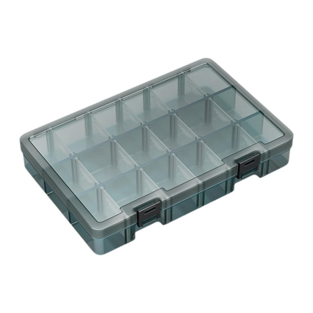 de almacenamiento de herramientas Contenedor Compacto Organizador de tornillo multipropósito Caso transparente para pendientes de joyería de 27.5CMX18.3CMX4.4cm