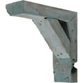 thumbnail image 4 of Ekena Millwork 3 1/2"W x 8"D x 12"H Vintage Farmhouse Bracket, Barnwood Decor Collection, Driftwood Blue (6-Pack), 4 of 5