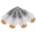 thumbnail image 1 of AURARMLET 4pcs Christmas Decor Prop Tabletop Pine Tree in White Color for Friends Gathering, 1 of 5